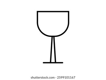 Black icon of a drink cup
