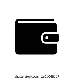 Schwarzes Symbol der FAQ mit Brieftasche und Fragezeichen an der Ecke