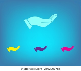 black icon handshake. background for business and finance