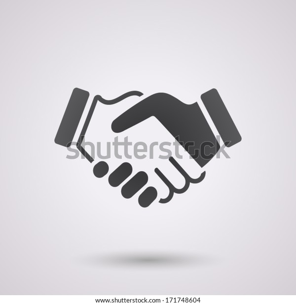 black\
icon handshake. background for business and\
finance