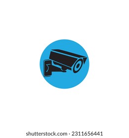 Icono negro para la cámara .CCTV Icono ilustración vectorial de estilo sólido sobre Internet de cosas para cualquier proyecto, uso para presentación de aplicaciones móviles de sitio web.