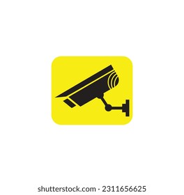Black icon illustration for  camera .CCTV icon vector illustration in solid style about internet of things for any projects, use for website mobile app presentation.