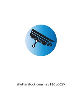 Black icon illustration for  camera .CCTV icon vector illustration in solid style about internet of things for any projects, use for website mobile app presentation.