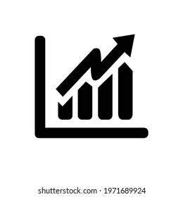 Black icon for investment theme, investment vector collection.