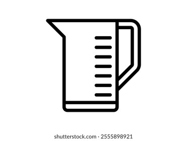 Black icon of jug for water or drink