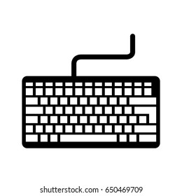 black icon keyboard cartoon