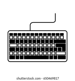 black icon keyboard cartoon