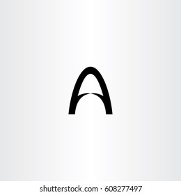 black icon letter a symbol illustration 