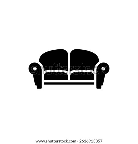 Black Icon of Lounge Sofa Seating for Party Zone