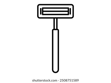 Black icon of men's razor