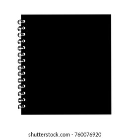 black icon notebook cartoon