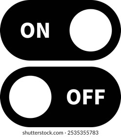 Black icon on the switch