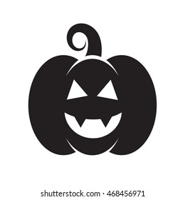 Black icon of pumpkin