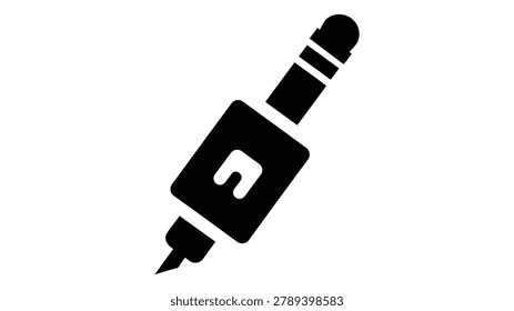 A black icon representing a headphone jack adapter, symbolizing mobile accessories or the use of headphone jack adapters.