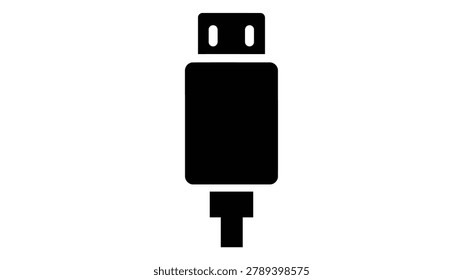 A black icon representing an OTG (On-The-Go) adapter connector. This symbol signifies a mobile accessory or the use of an OTG adapter connector for connecting peripherals to mobile devices.