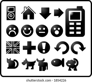 Black Icon Set 2