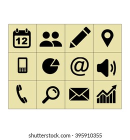 Black icon set