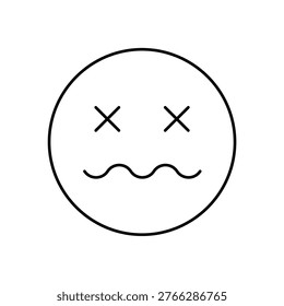 Black icon shows a face with angry eyes and downturned mouth
