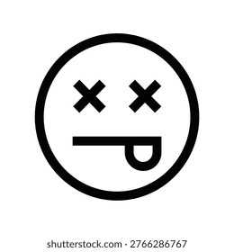 Black icon shows a face with angry eyes and downturned mouth
