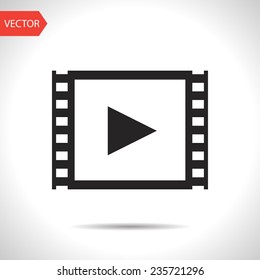 black icon of video