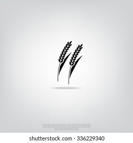Black icon wheat