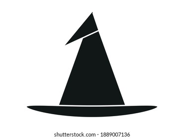 Black icon of a witch hat.
