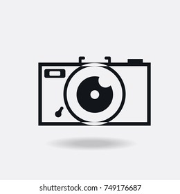 Black icons camera