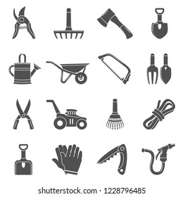 Black Icons - Garden Tools