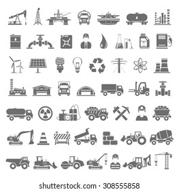 Black Icons - Industry, Energy, Construction