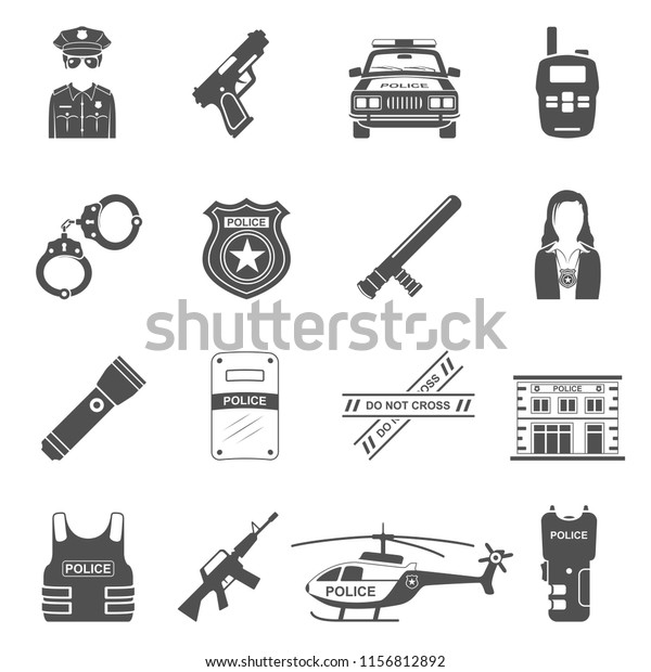 Black Icons - Police\
Equipment