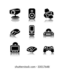 Black icons set 21