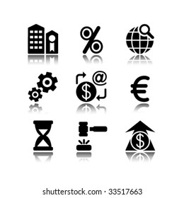Black icons set 25