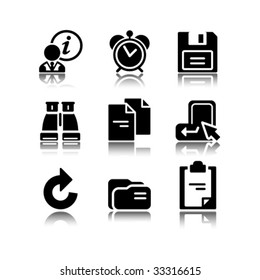 Black icons set 3