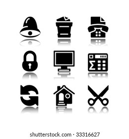 Black icons set 7