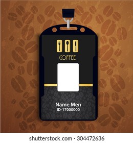  Black Id Corporate identity Menu Restaurant Background coffee beans