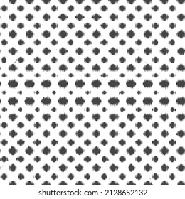 Black Ikat Ogee Seamless Background Pattern - Ethnic folk seamless pattern. Abstract background for textile design, wallpaper, surface textures. Boho Style