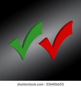 Black illustration of check marks