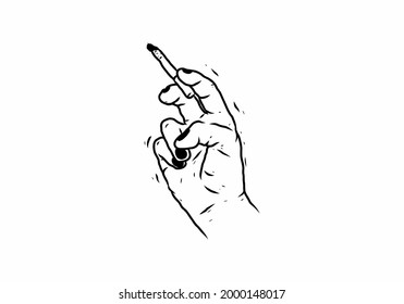 煙草 女性 手 のイラスト素材 画像 ベクター画像 Shutterstock