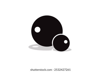 BLACK IMAGE LIKE A BEETLE. VECTOR TEMPLATE