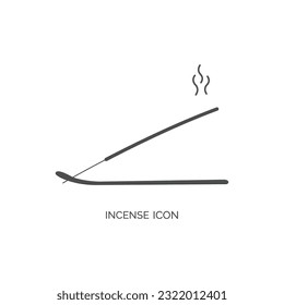 Black Incense Icon Vector Design.