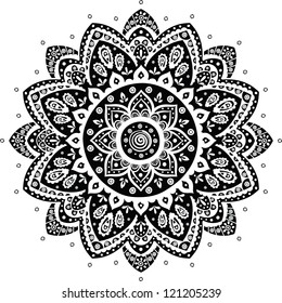 Black Indian ornament