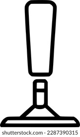 schwarz-individuelles Eck-Jack-Line-Symbol, einfaches Rahmenunterstützungstool, flaches Design-Piktogramm, Infografik für App-Logo-Web-Button ui ux-Schnittstellenelemente einzeln auf weißem Hintergrund