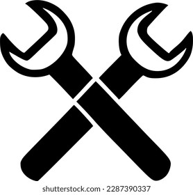 schwarzes, individuelles Traverse-Tool-Symbol, einfaches Rahmenpflege-Flachdesign-Piktogramm, Infografik-Vektorgrafik für App-Logo-Web-Button ui ux-Schnittstellenelemente einzeln auf weißem Hintergrund