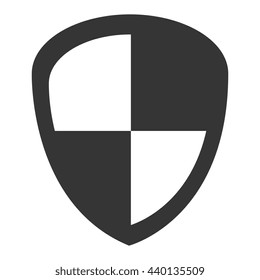black infographic sign with white squares over isolated background