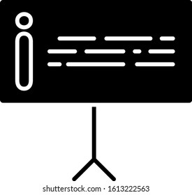 Black Information icon isolated on white background.  Vector Illustration