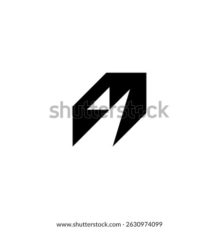 Black Initial A growt arrow Logo. Abstract Monogram Logomark for Growing Business, Branding, Identity, Marketing.