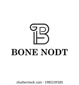 black initial letter b logo design with line art style. monogram type logo design for brands.
