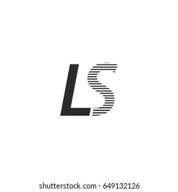 black initial letter Ls linked typography modern design logotype for brand and company identity