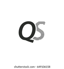 black initial letter Qs linked typography modern design logotype for brand and company identity