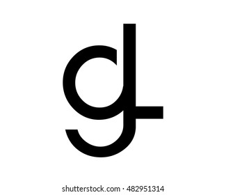 black initial letter typography typeset logotype alphabet font image vector icon logo